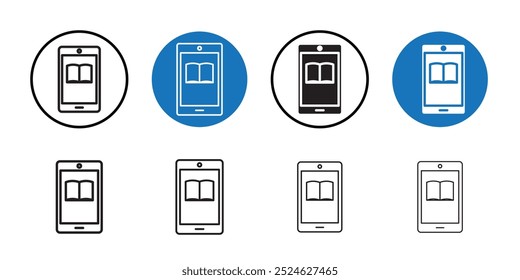 Ebook icon Thin line art collection
