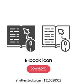 E-book icon - Vector