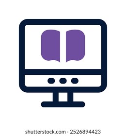 ebook icon. vector dual tone icon for your website, mobile, presentation, and logo design.