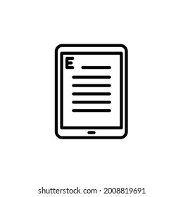 Ebook icon, vector eps 10
