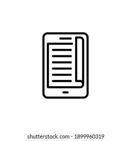 

Icono de libro electrónico en vector. Logotipo