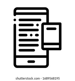 eBook icon vector. eBook sign. isolated contour symbol illustration