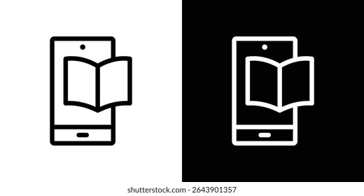 Ebook icon vector simple element illustration editable
