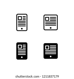 Ebook Icon Vector Symbol