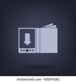 E-book icon, web design element