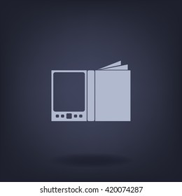 E-book icon, web design element