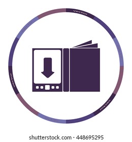 E-book icon, web design element