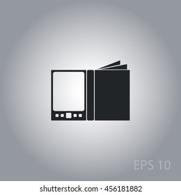 E-book icon, web design element