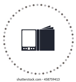 E-book icon, web design element