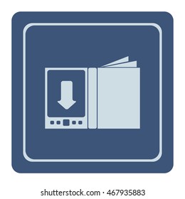 E-book icon, web design element