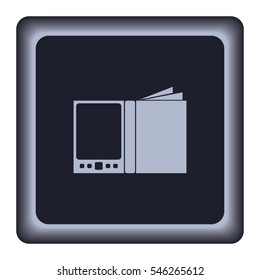 E-book icon, web design element