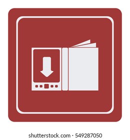 E-book icon, web design element