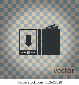 E-book icon, web design element