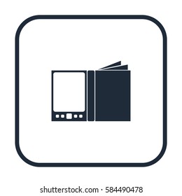 E-book icon, web design element