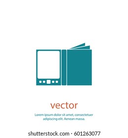 E-book icon, web design element