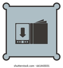 E-book icon, web design element