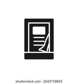 ebook icons isolated on White Background. Flat style design