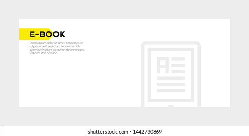 E-BOOK AND ILLUSTRATION ICON CONCEPT