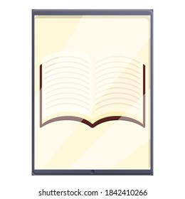 E-book internet application icon. Cartoon of e-book internet application vector icon for web design isolated on white background