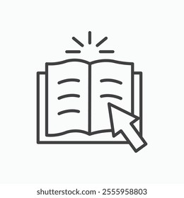 E-book isolated icon. vector illustration.