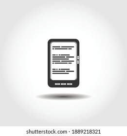 eBook isolated vector icon. eBook design element