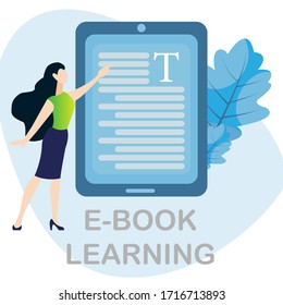 Symbole für E-Book-Lerngeräte