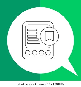 E-book line icon