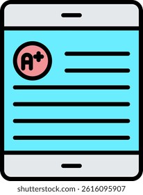 Ebook Line Vector Icon Design