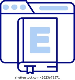 Ebook Line vector Icon Design