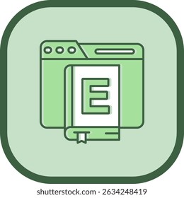 Ebook Line vector Icon Design