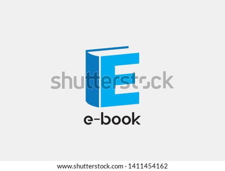 Ebook logo icon design in vector format