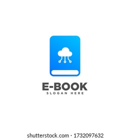 E-book Logo, Online Education Logo Design Template