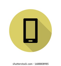 eBook long shadow icon. Simple glyph, flat vector of web icons for ui and ux, website or mobile application