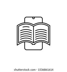 E-book mobile icon. Element of mobile technology icon