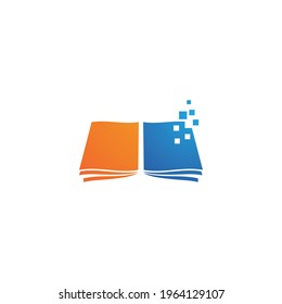 E-book modern digital book design vector