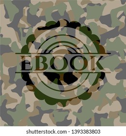 ebook on camo pattern. Vector Illustration. Detailed.
