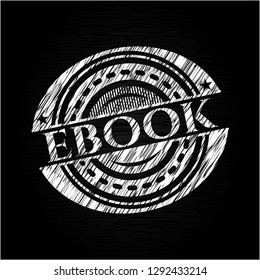 ebook on chalkboard