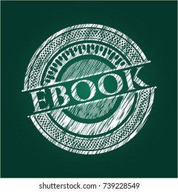 ebook on chalkboard