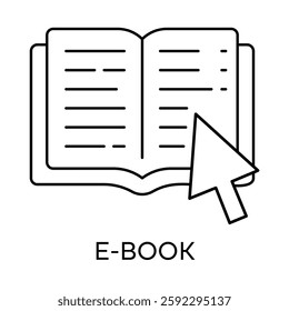 E-Book – Open Digital Book Representing Online and Paperless Reading