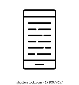 Ebook, pdf, ereader, elctronical book icon vector image. Can also be used for online education. Suitable for use on web apps, mobile apps and print media.