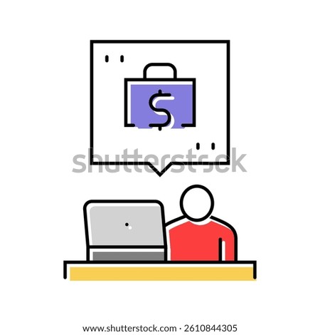 ebook publishing color icon vector. ebook publishing sign. isolated symbol illustration