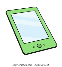 Ebook reader. Cartoon.  Vector illustration