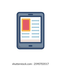 E-Book Reader Icon for Academic Use