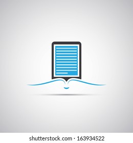 E-Book Reader Icon Design