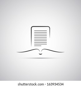 E-Book Reader Icon Design