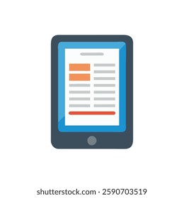 E-Book Reader Icon for Learning Materials