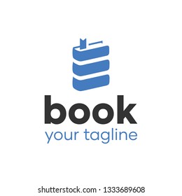 eBook Reading Logo Design Idea