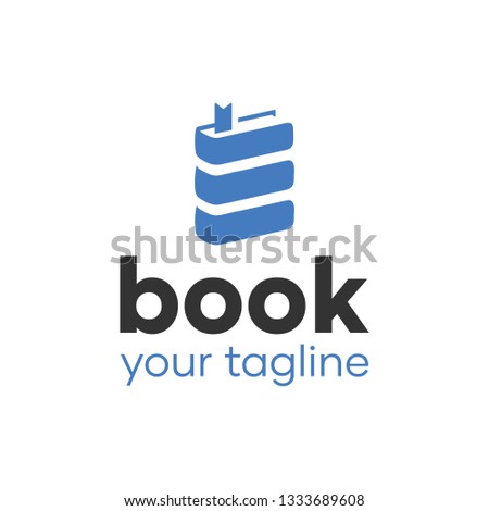 eBook Reading Logo Design Idea