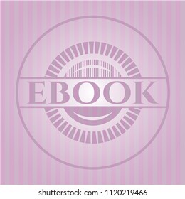 ebook realistic pink emblem
