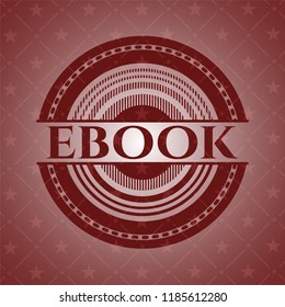 ebook red emblem. Retro